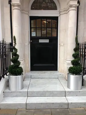 Office Entrance After - with Planters Office Entrance After - with Planters